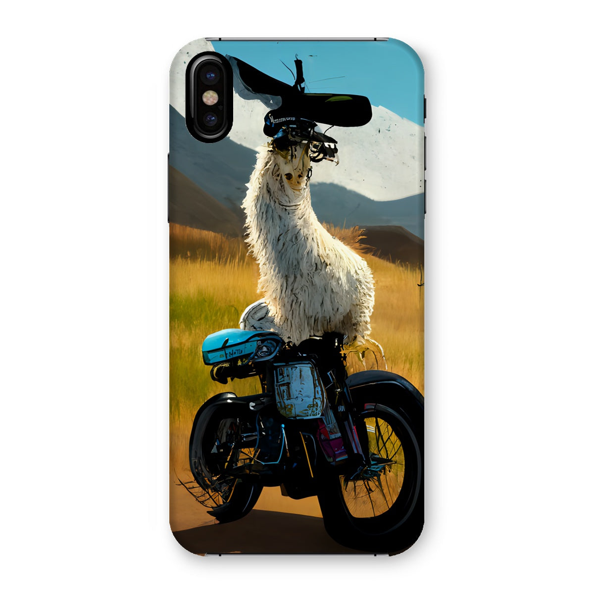 Llama on a Bike Snap Phone Case