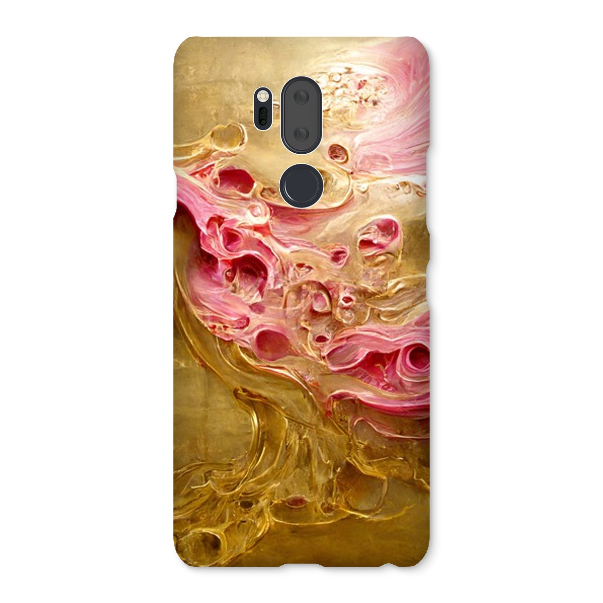 Swirls of Gold and Pinkk Snap Phone Case