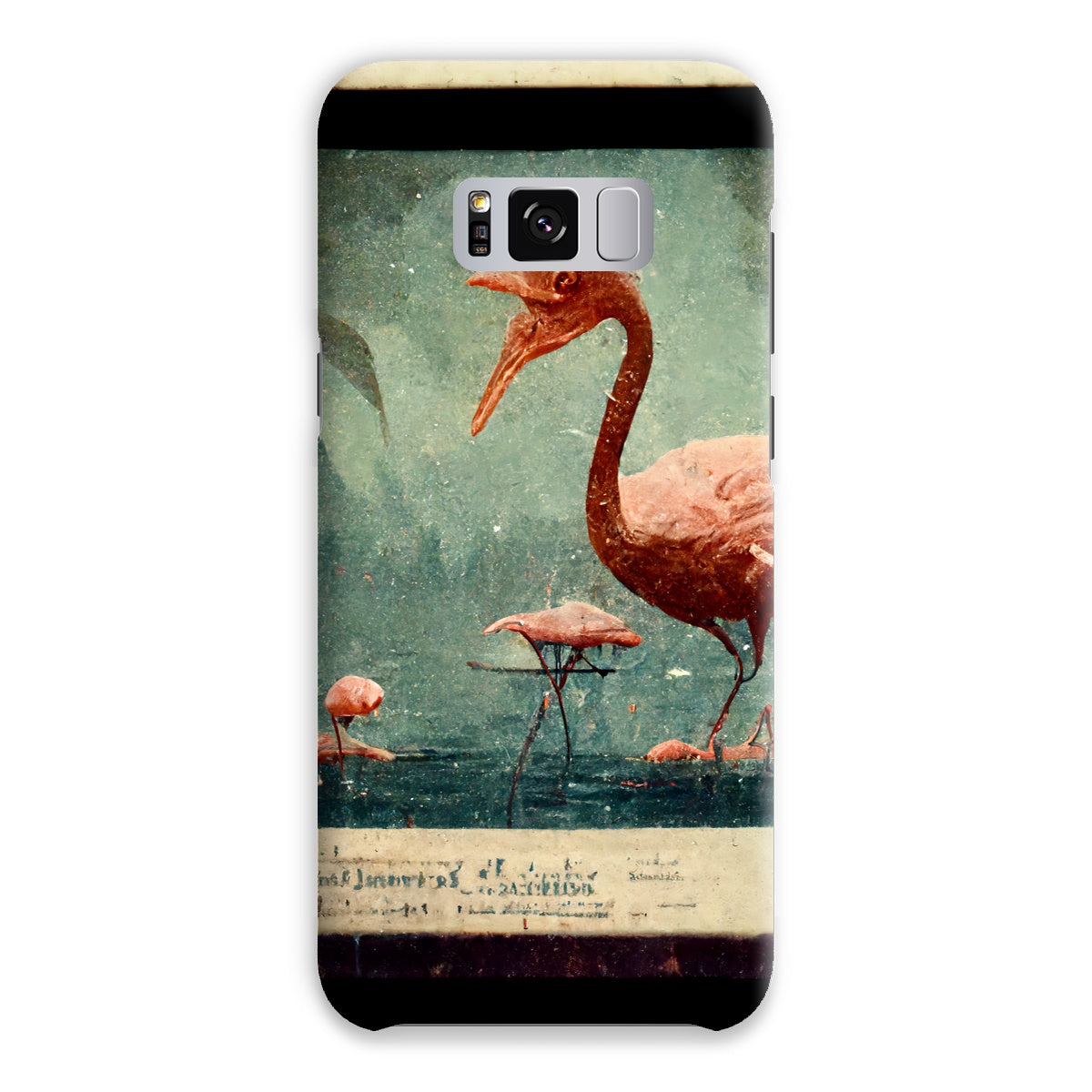 Flamingo Retro View Snap Phone Case