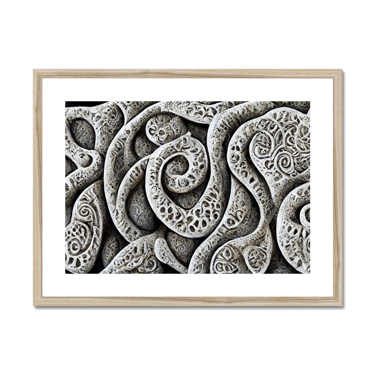 Stone Carvings Framed & Mounted Print