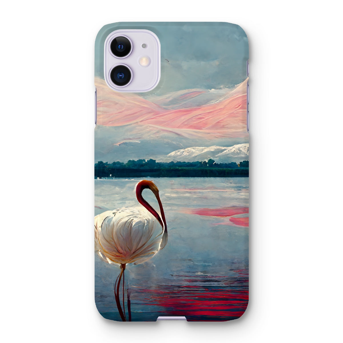 Flamingo Mountains Snap Phone Case