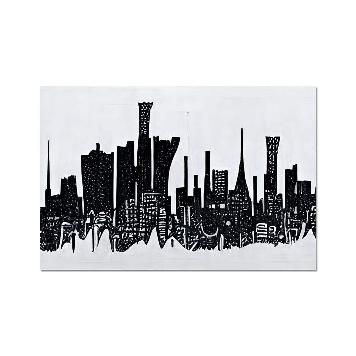 Tokyo Charcoal Fine Art Print