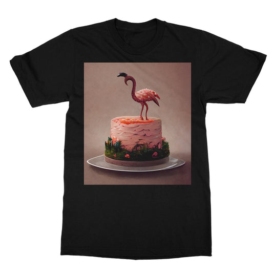 Flamingo Birthday Softstyle T-Shirt