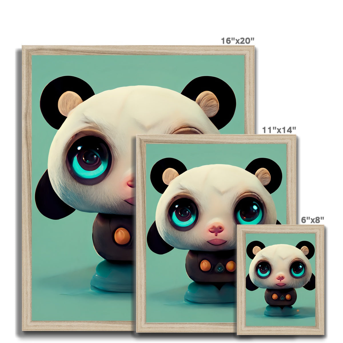 Pandapop Framed Print
