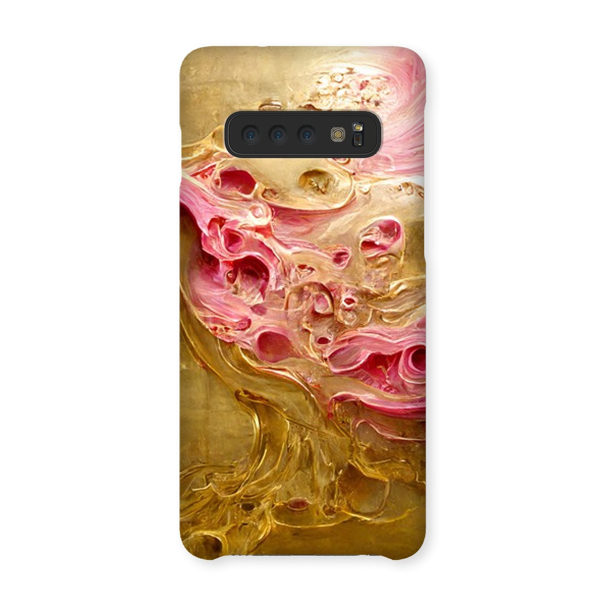 Swirls of Gold and Pinkk Snap Phone Case