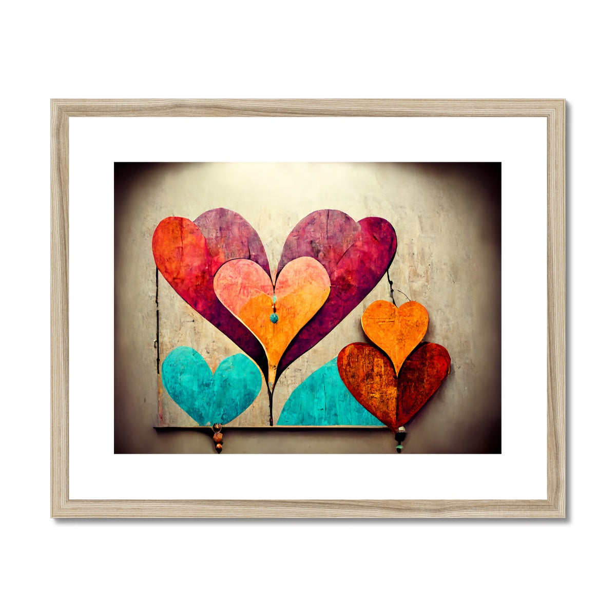 Beating Hearts Framed & Mounted Print