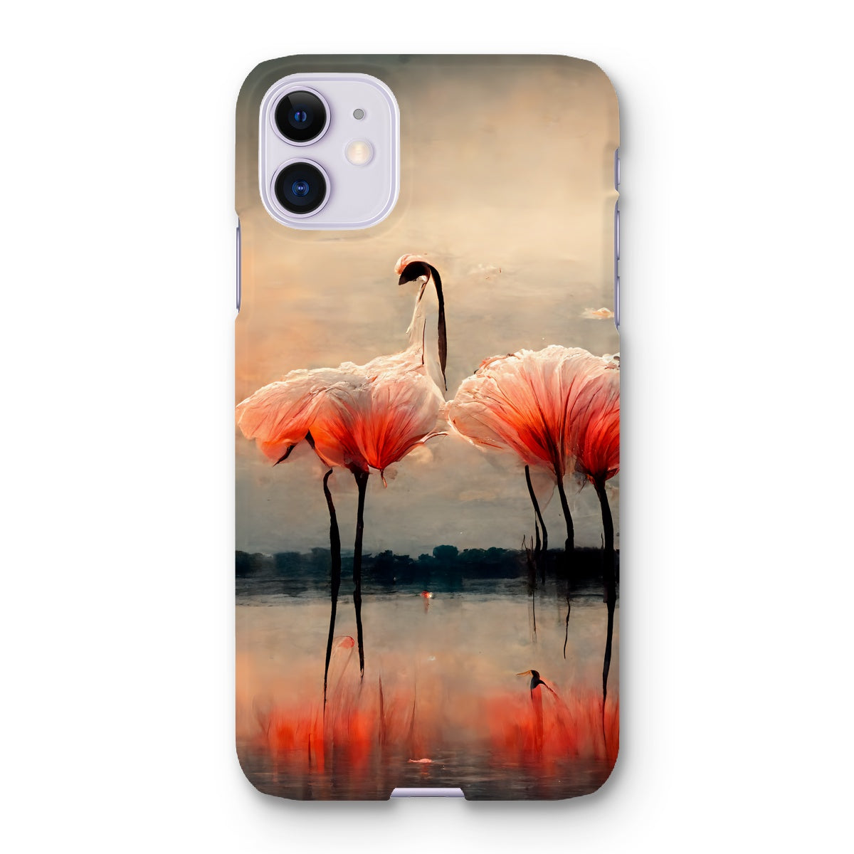 Flamingo Sunset Snap Phone Case