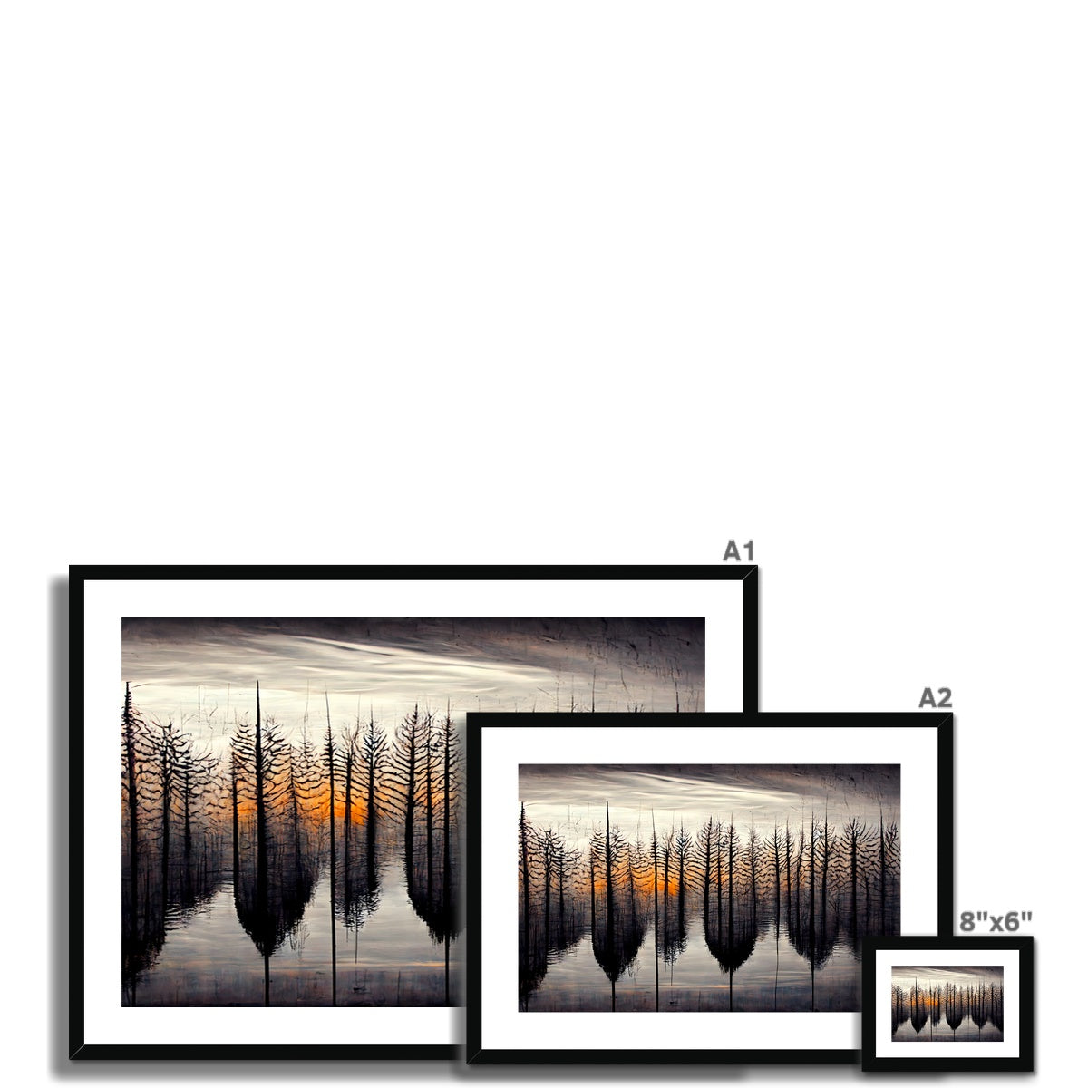 Tree Symmetry Framed & Mounted Print