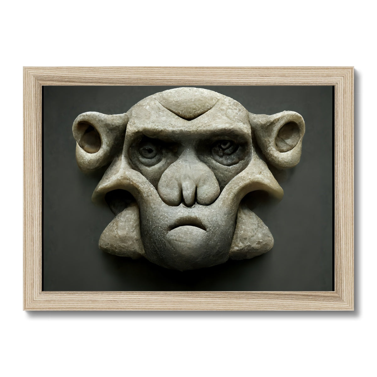 Stone Faced  Framed Print