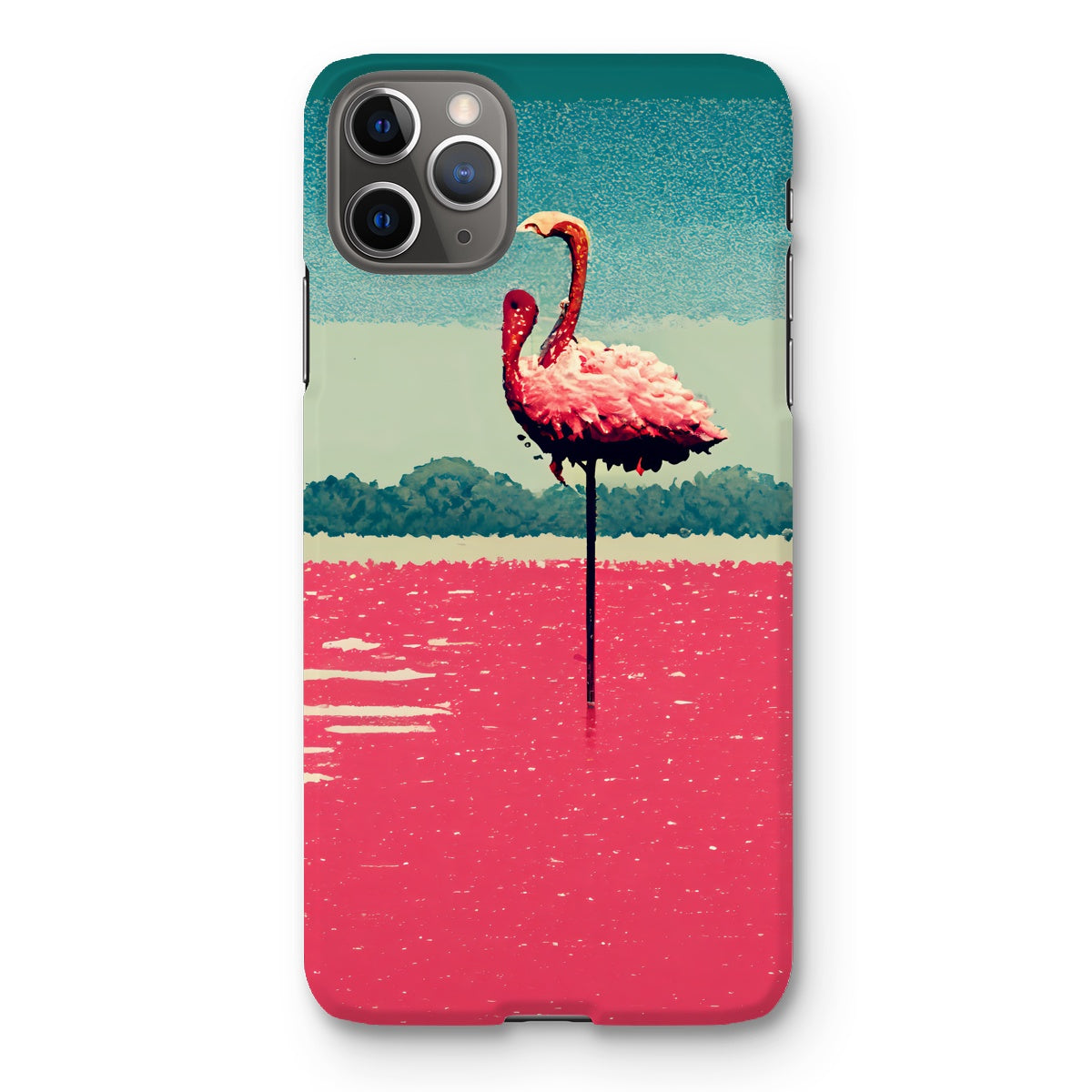 Flamingo 8 Bit Snap Phone Case