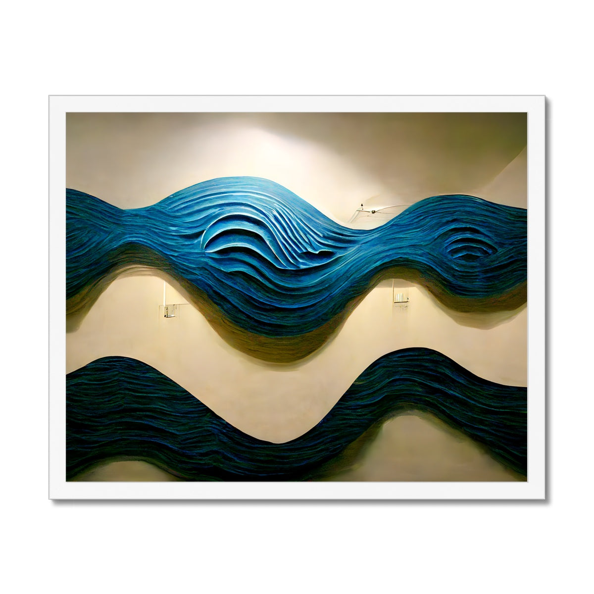 Blue Waves Framed Print