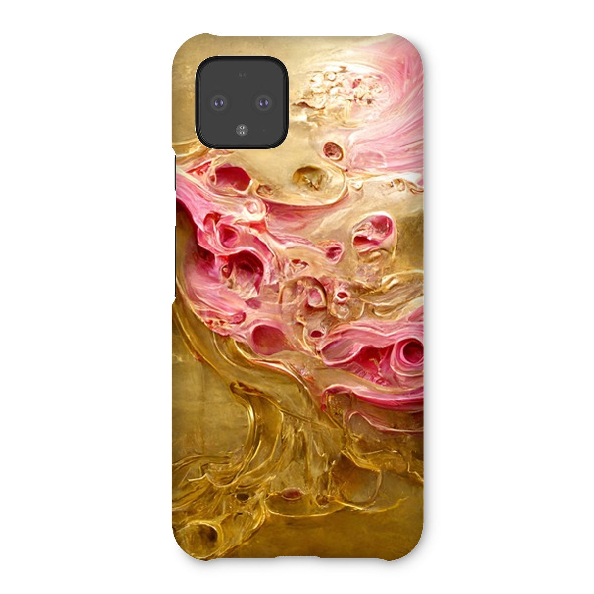 Swirls of Gold and Pinkk Snap Phone Case