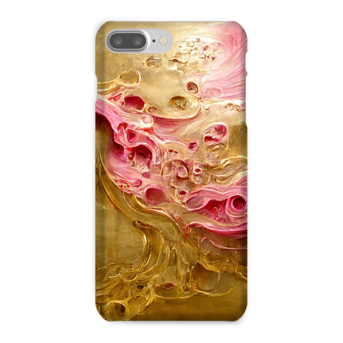 Swirls of Gold and Pinkk Snap Phone Case