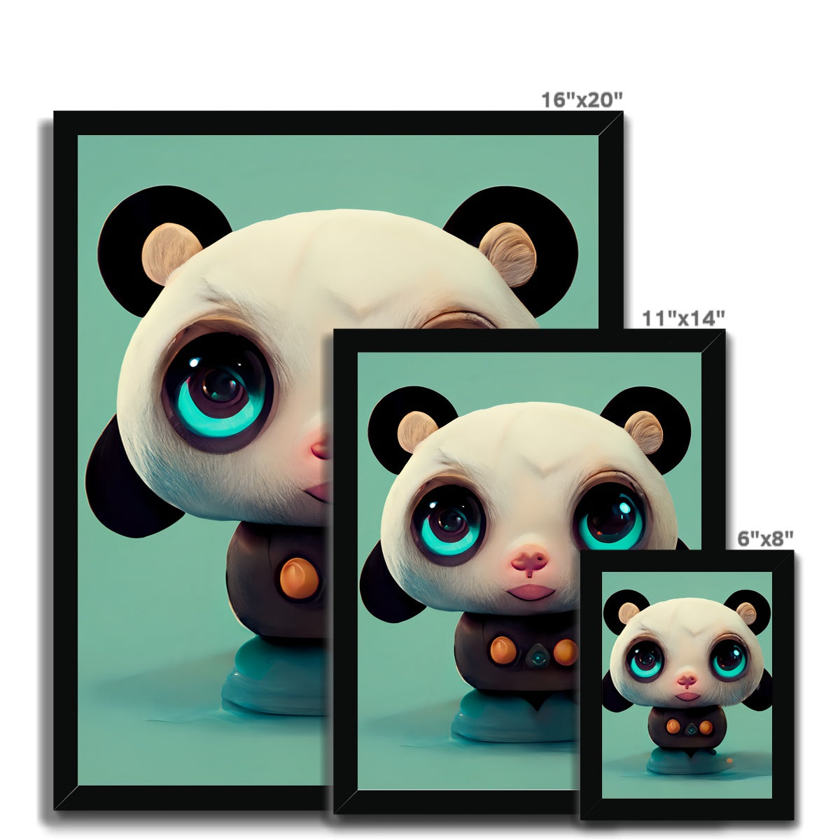 Pandapop Framed Print