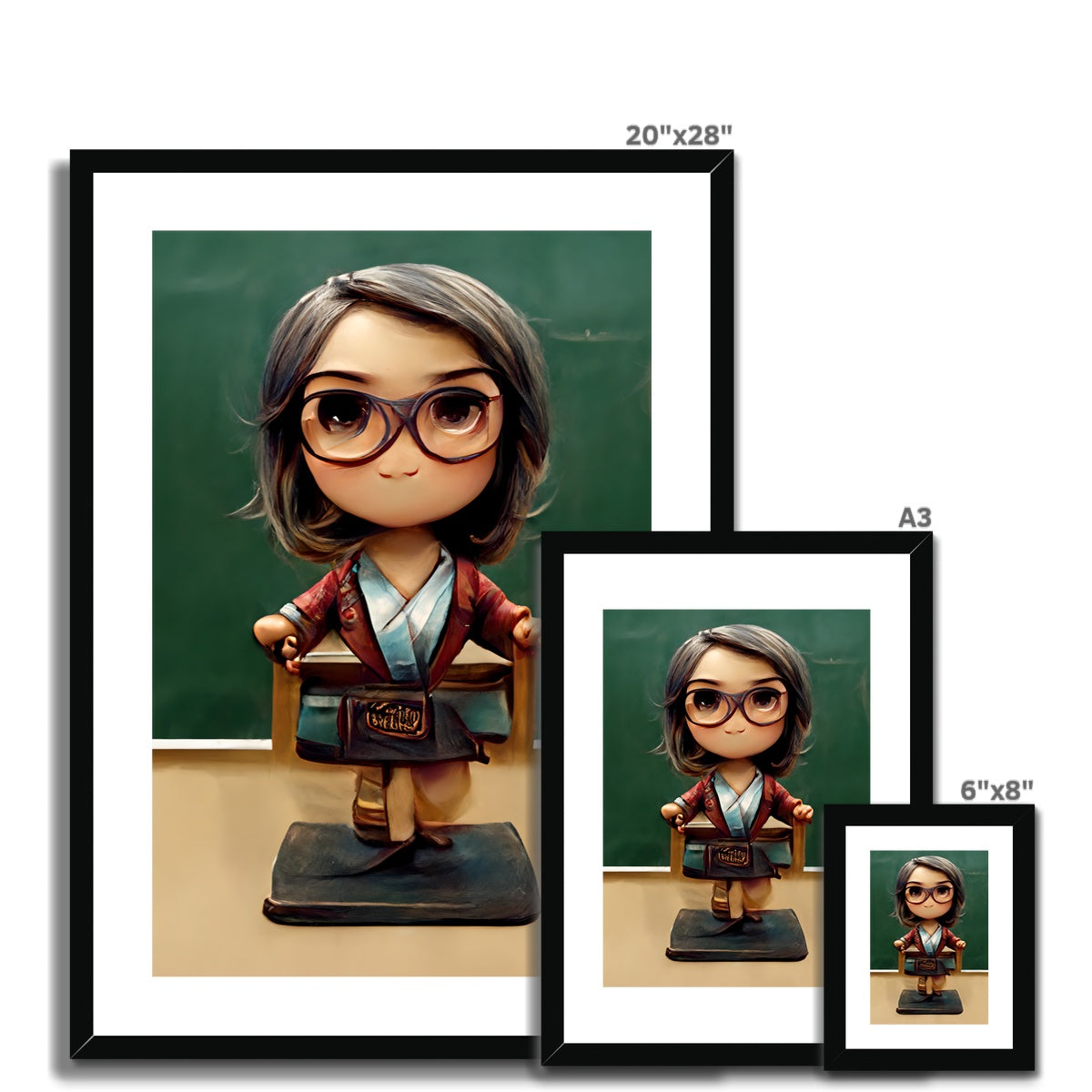 TeachMe Teacher Pop Framed & Mounted Print
