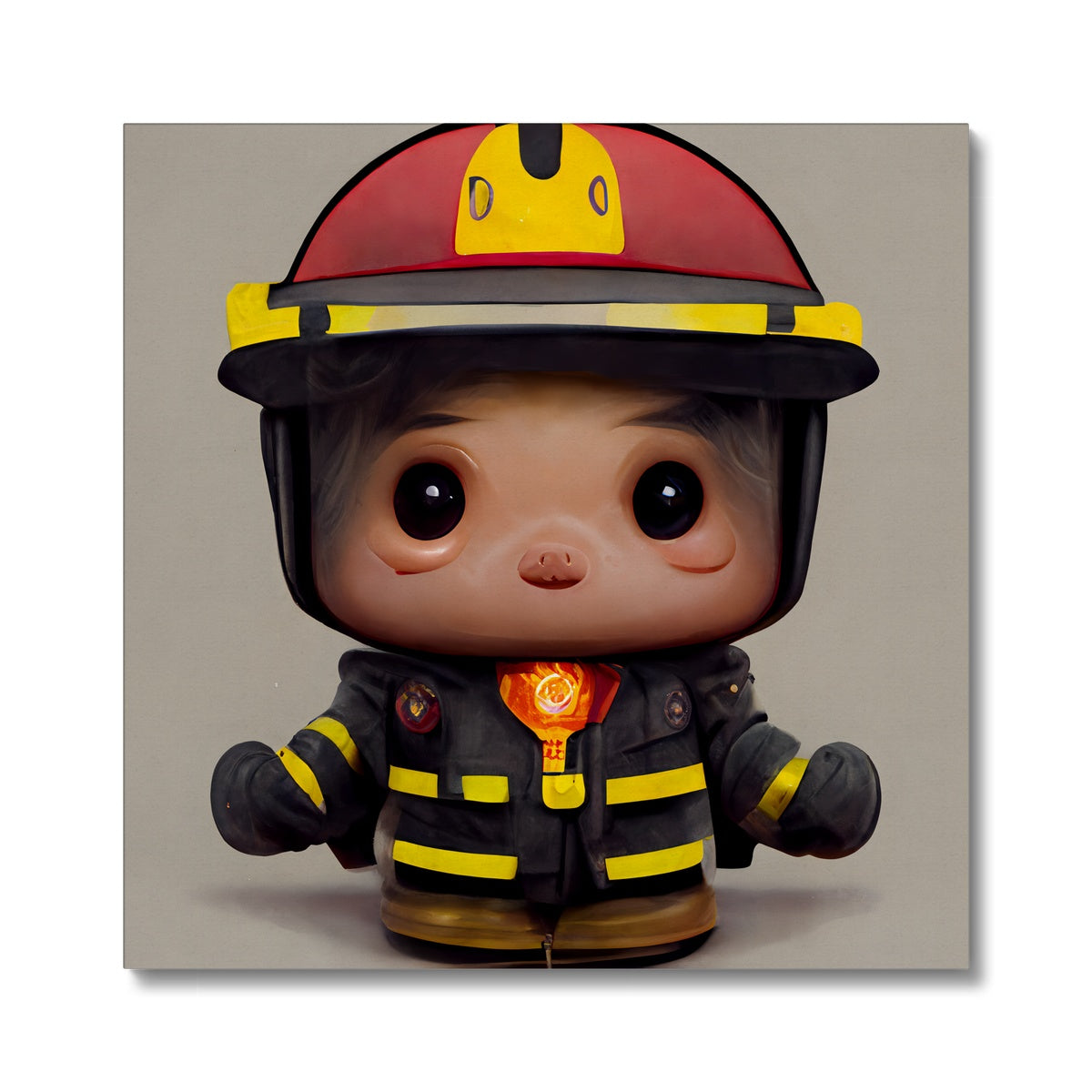 Fireman Guy Pop Canvas