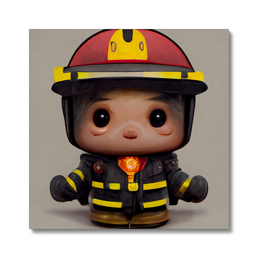 Fireman Guy Pop Canvas