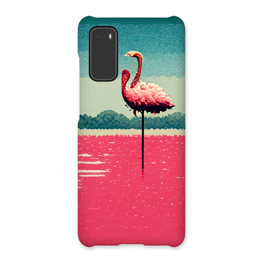 Flamingo 8 Bit Snap Phone Case