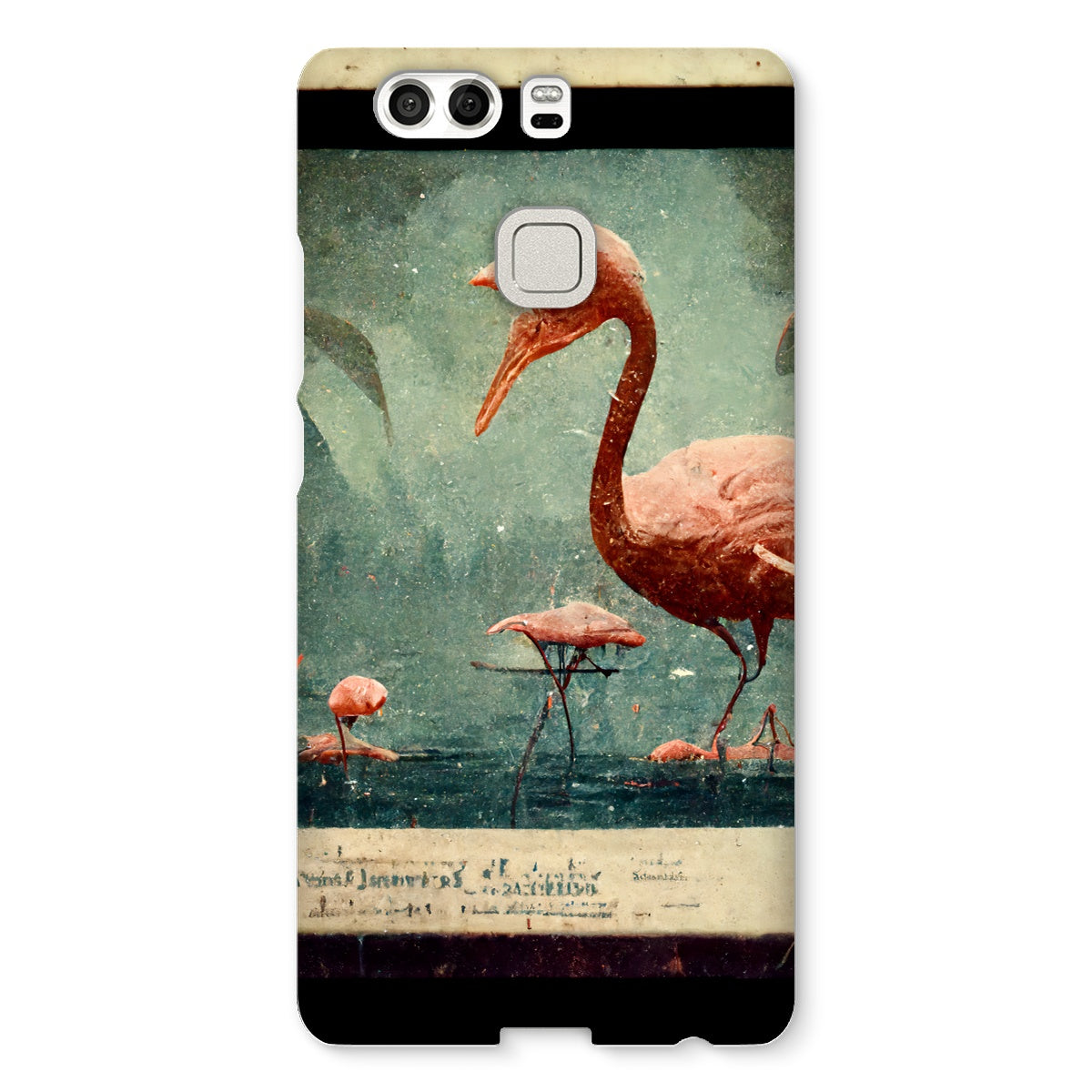 Flamingo Retro View Snap Phone Case