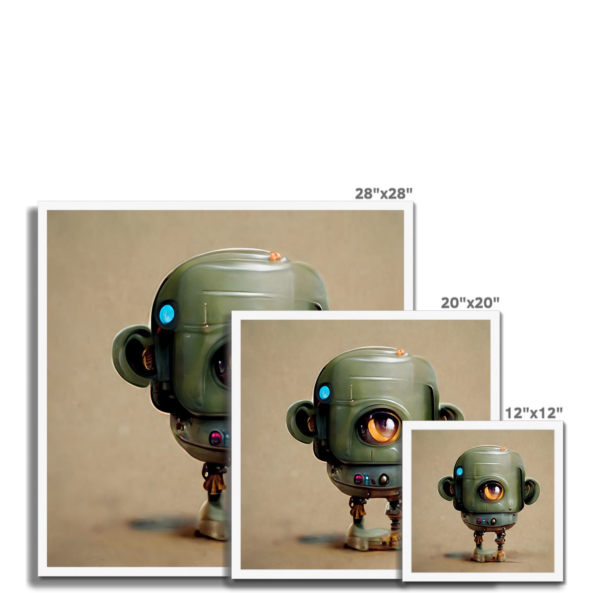 One Eye Robot Pop Framed Print