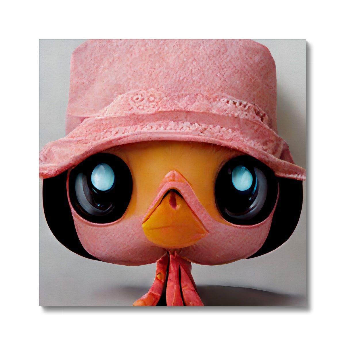 Flamingo Pop Hat  Canvas