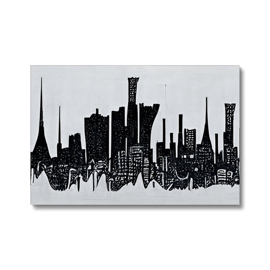 Tokyo Charcoal Canvas