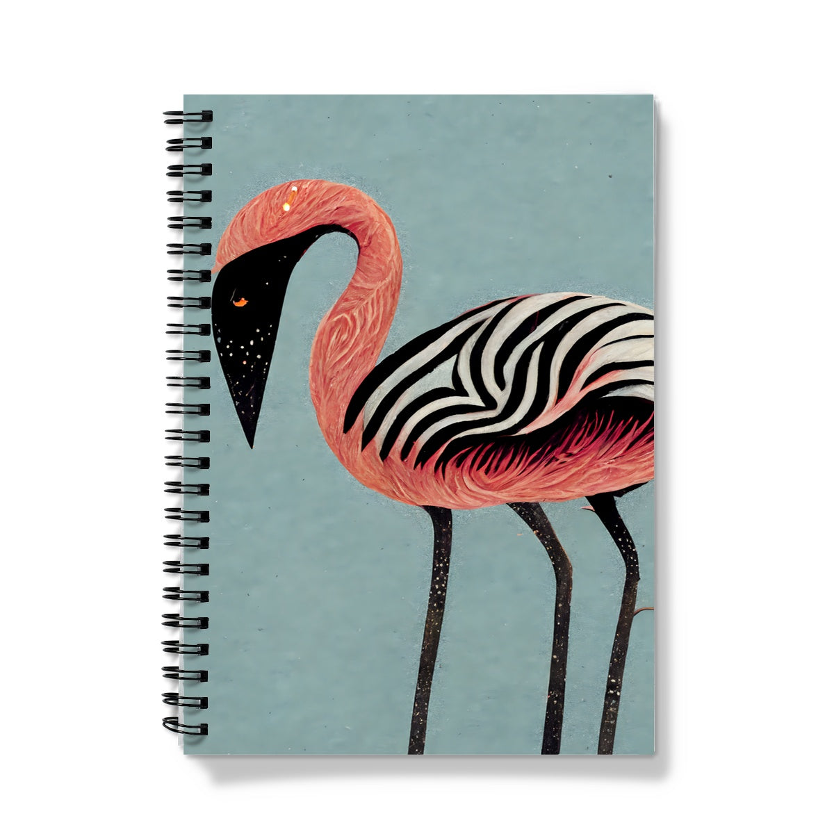 Zebra Flamingo Notebook