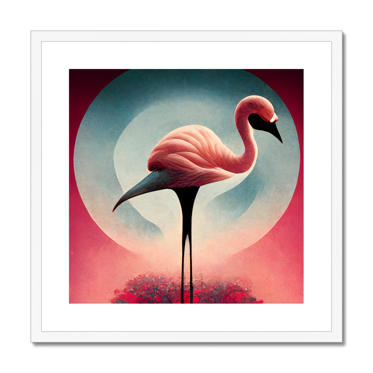 Dreamy Flamingo Framed & Mounted Print