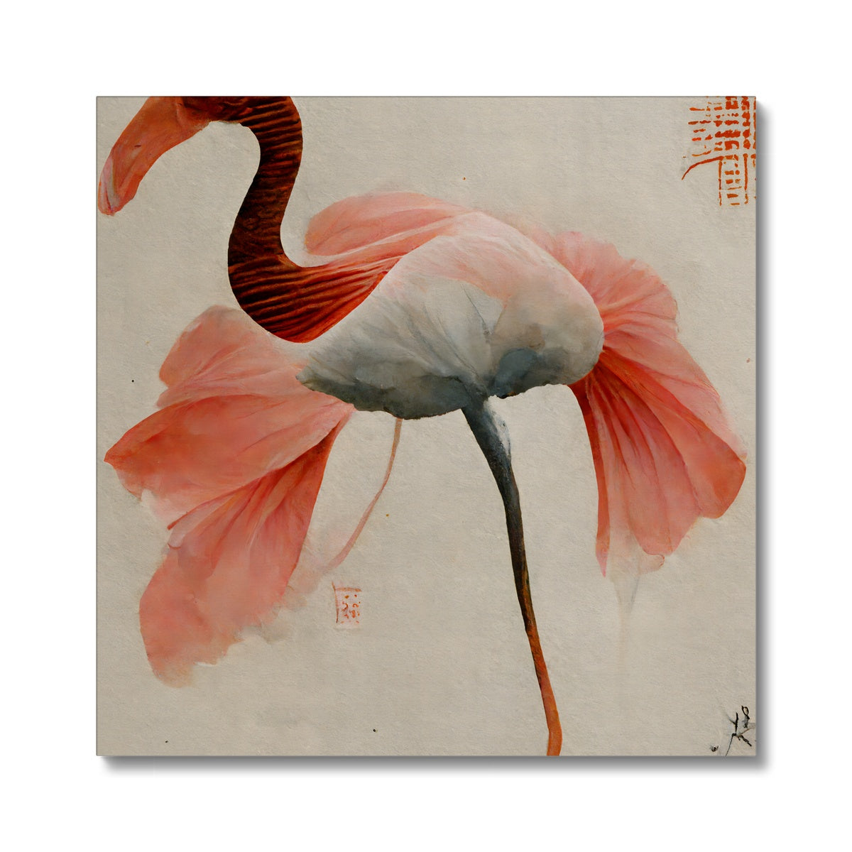 Flamingo Eastern Art Canvas