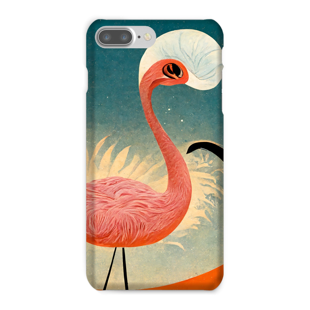 Flamingo Poster Style Snap Phone Case