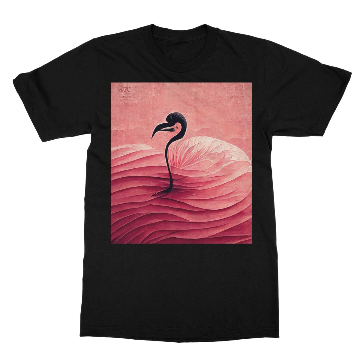 Flamingo Folds Softstyle T-Shirt