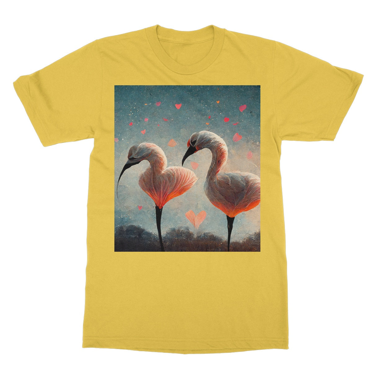 Flamingo Valentine Softstyle T-Shirt