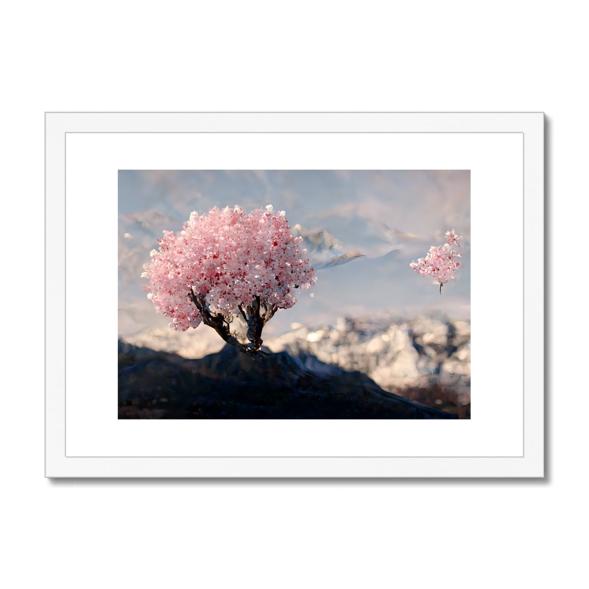 Cherry Crystals Framed & Mounted Print