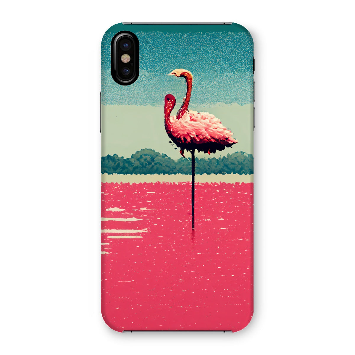 Flamingo 8 Bit Snap Phone Case