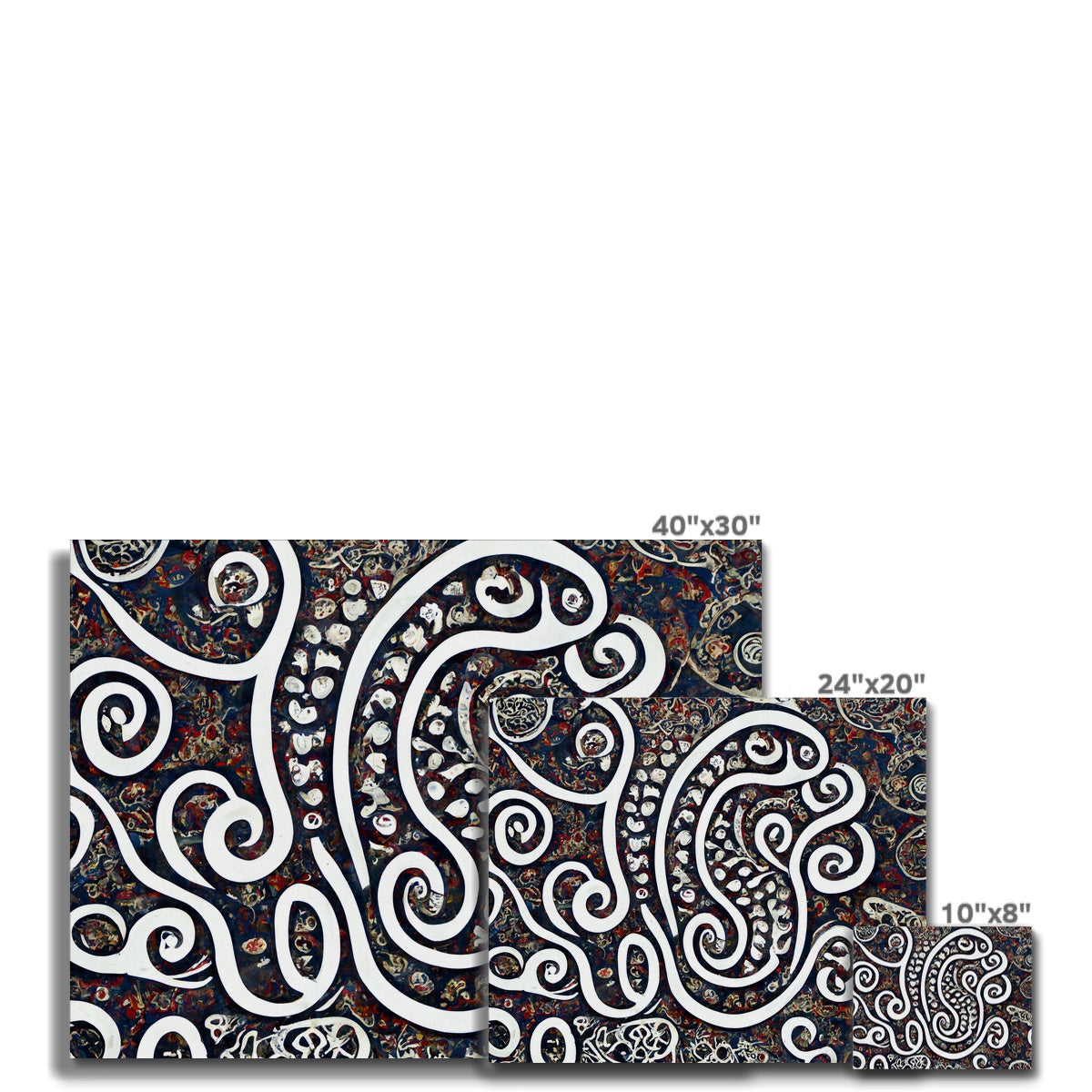 Swirling Paisley Canvas