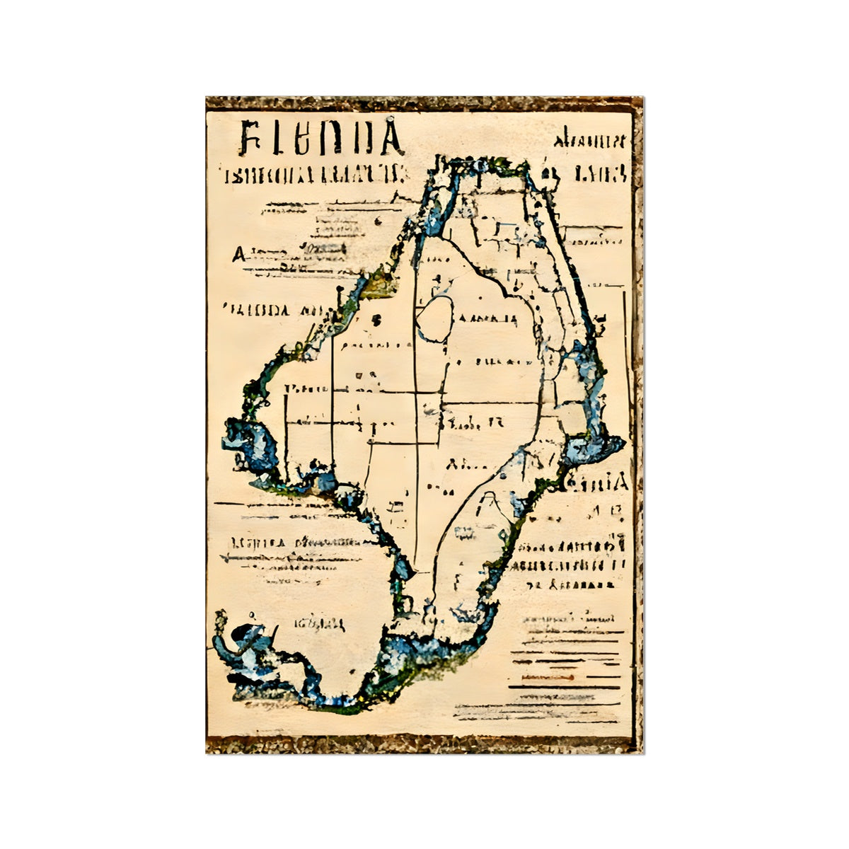 Florida Antiqua Fine Art Print