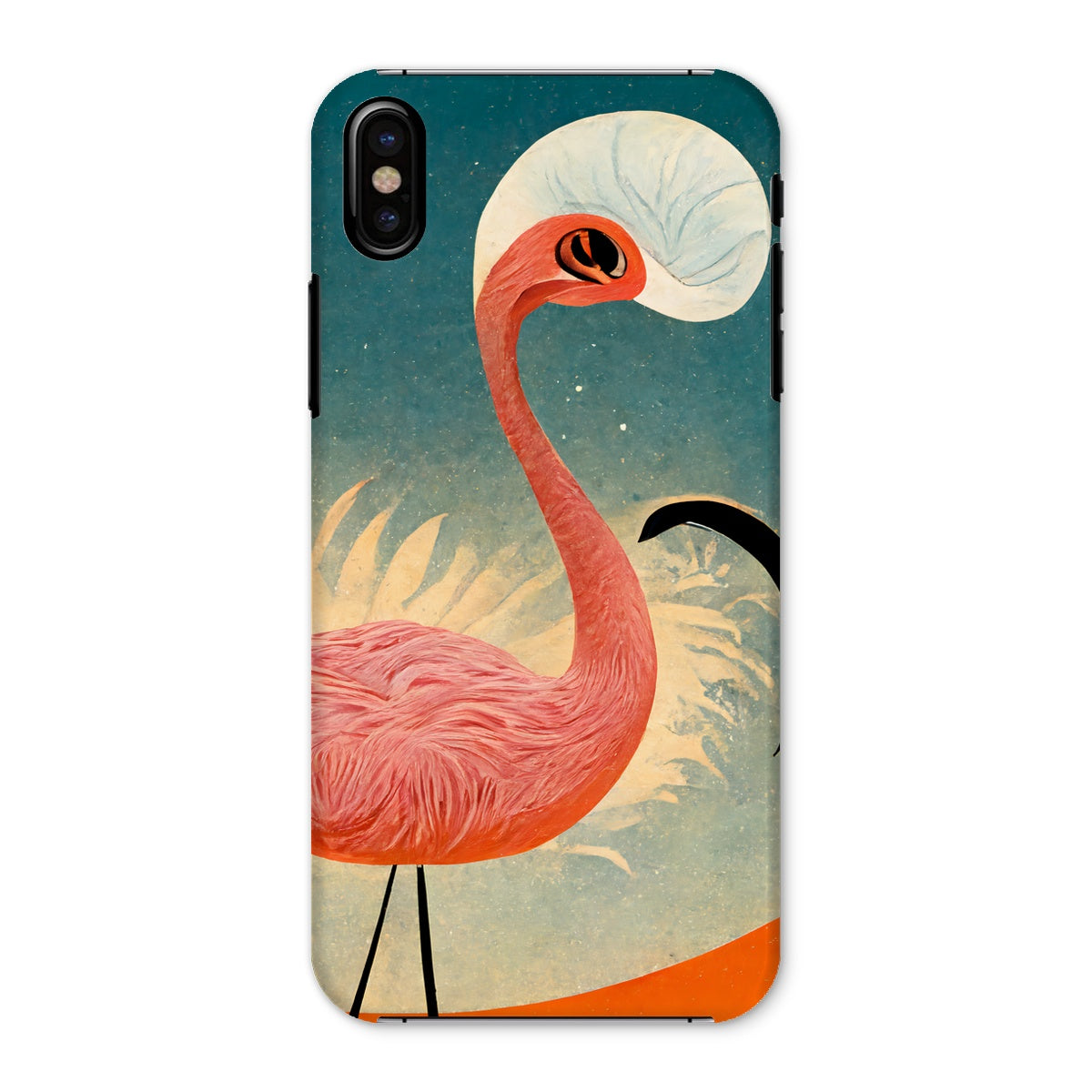 Flamingo Poster Style Snap Phone Case