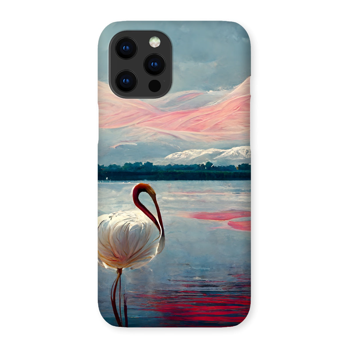 Flamingo Mountains Snap Phone Case