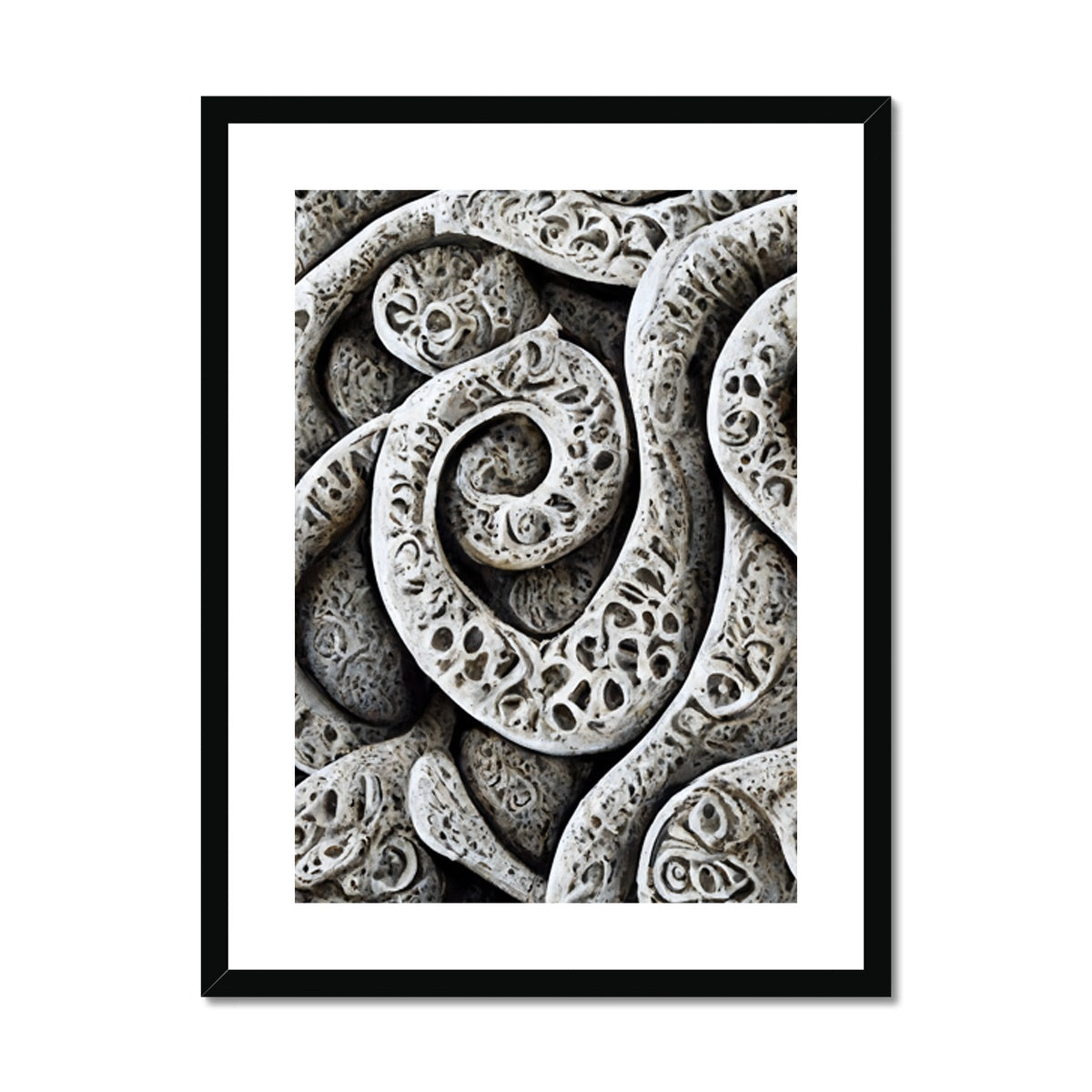 Stone Carvings Framed & Mounted Print