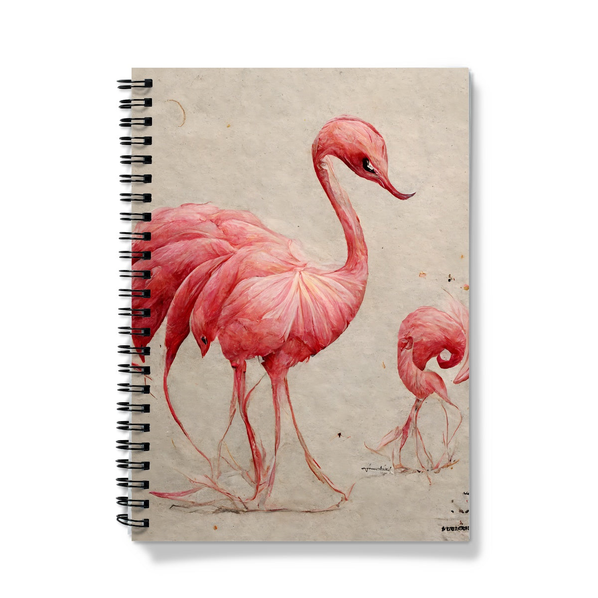 Flamingo Sketch Colors Notebook