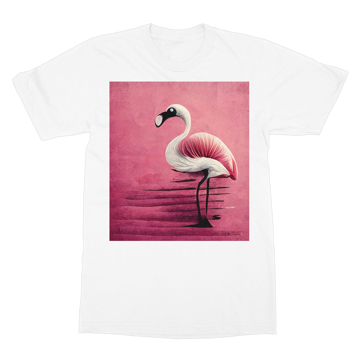 Flamingo Standing Proud Softstyle T-Shirt