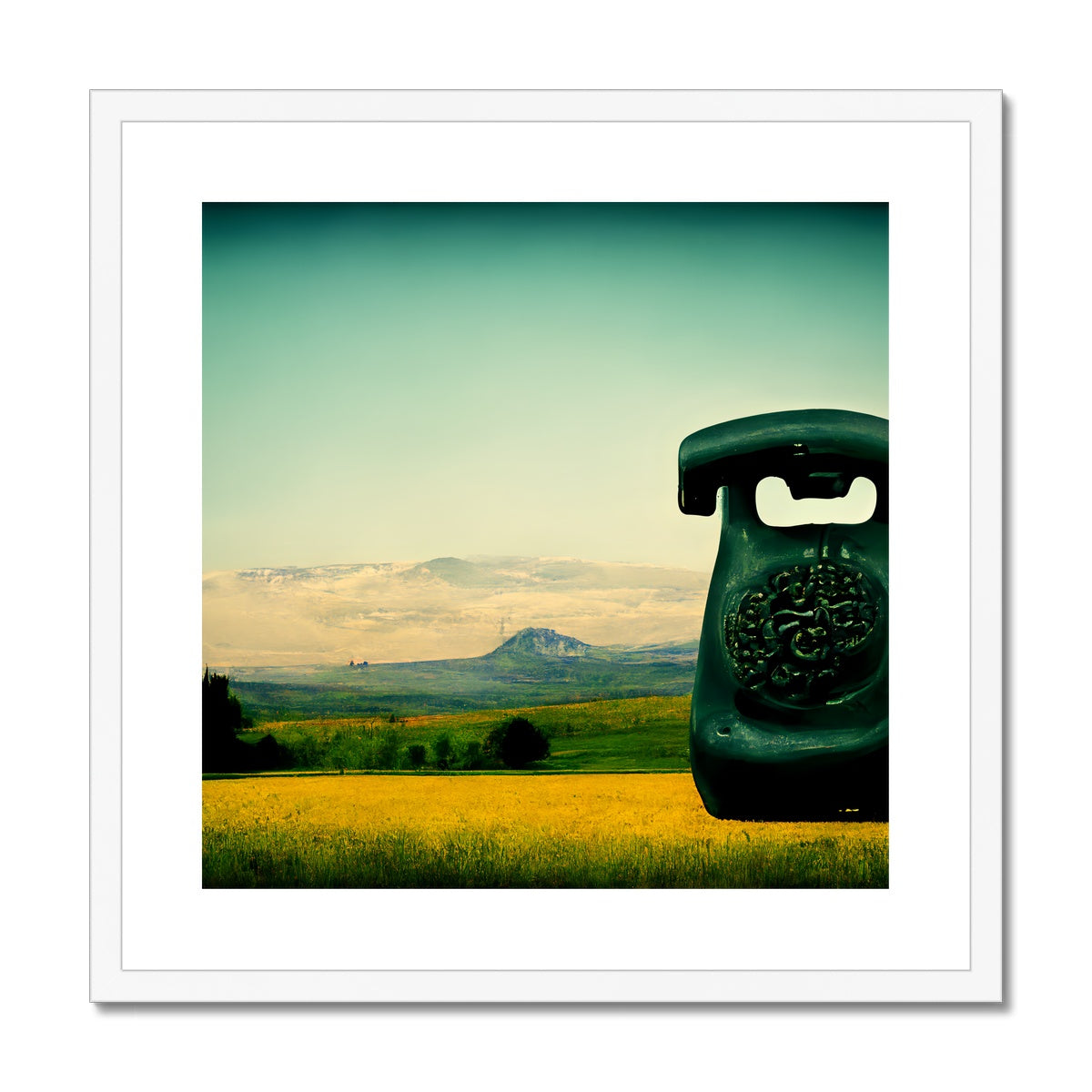 Dialing in a Friend Framed & Mounted Print