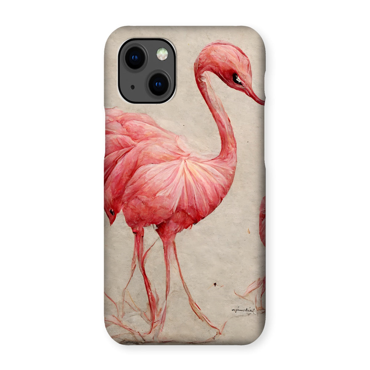 Flamingo Sketch Colors Snap Phone Case