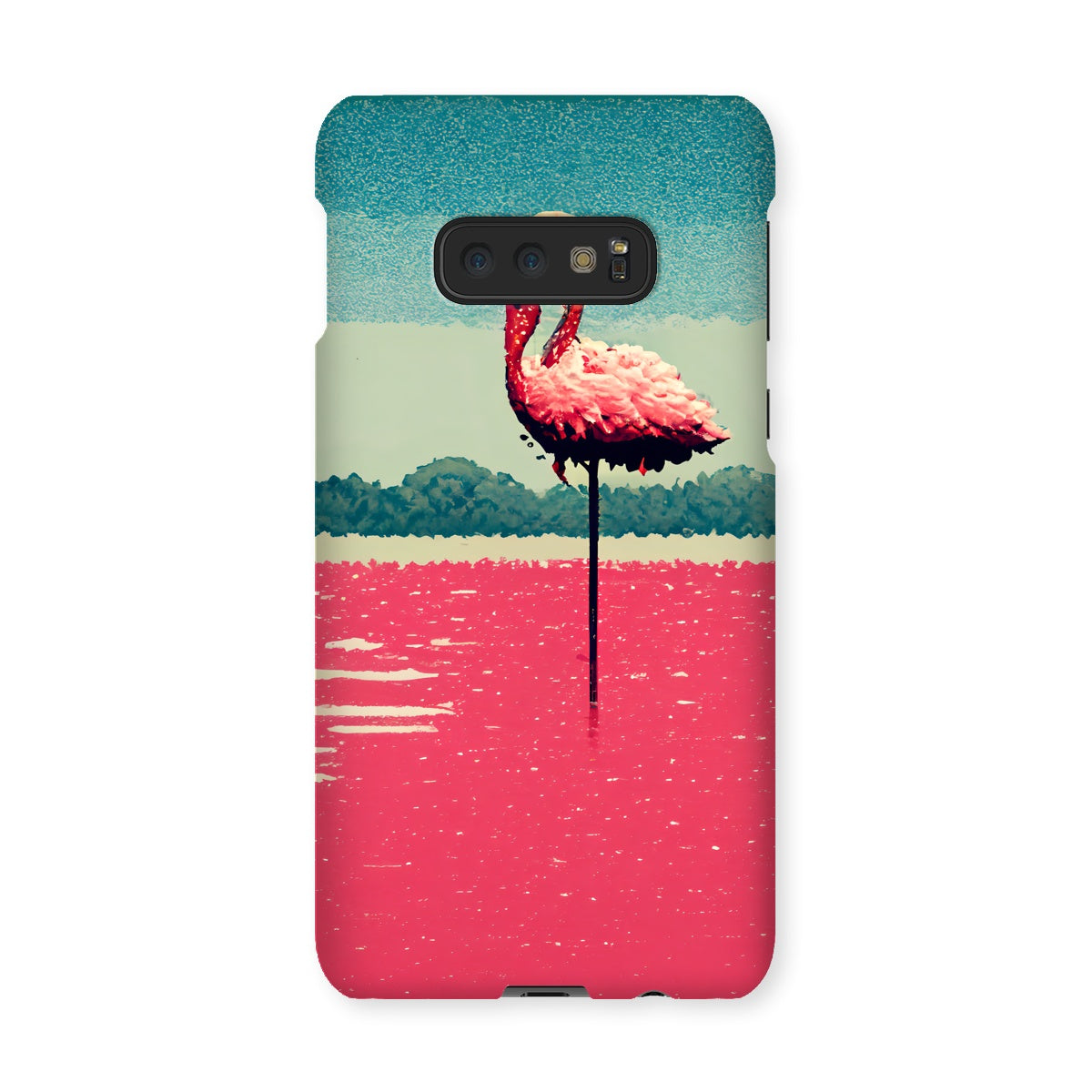 Flamingo 8 Bit Snap Phone Case