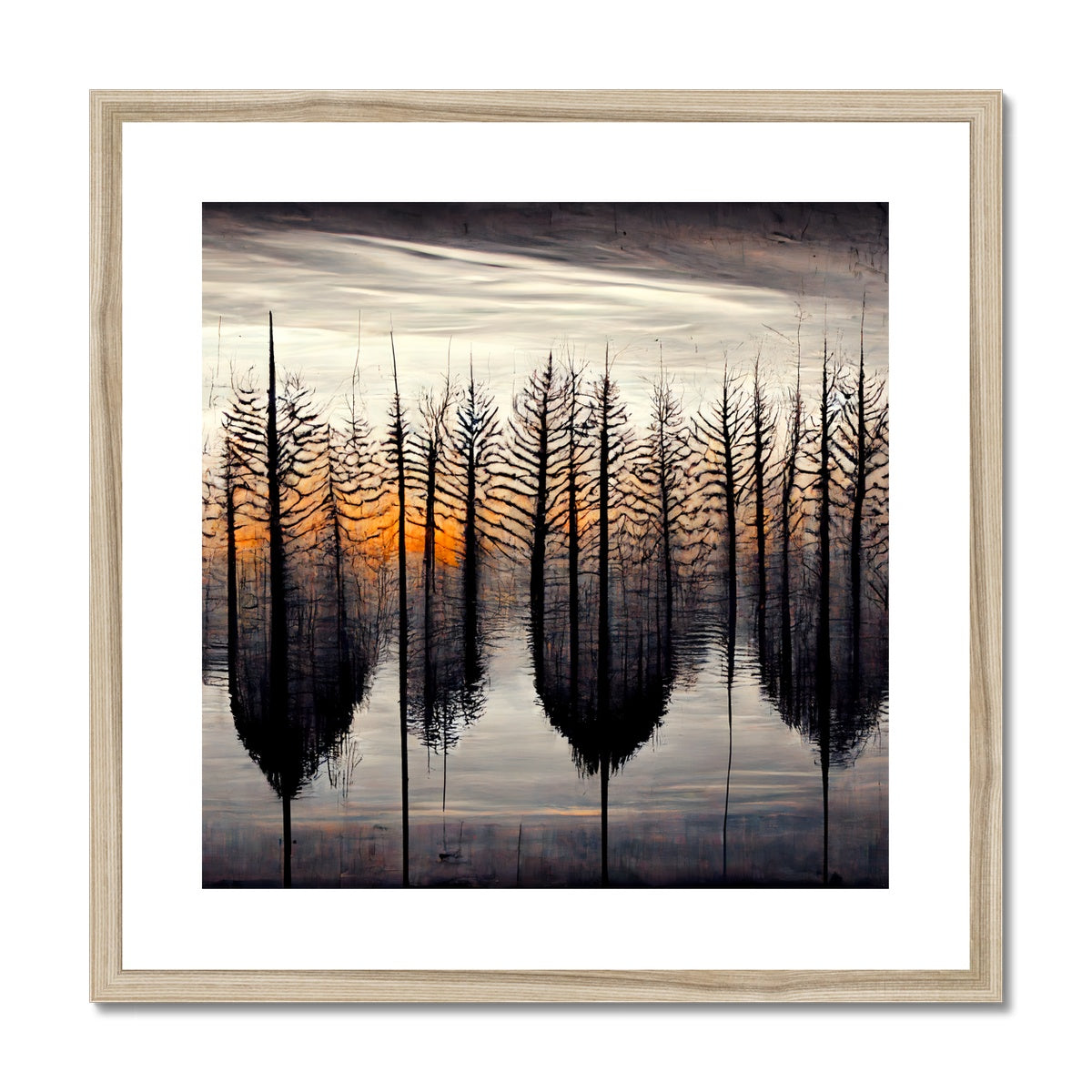 Tree Symmetry Framed & Mounted Print