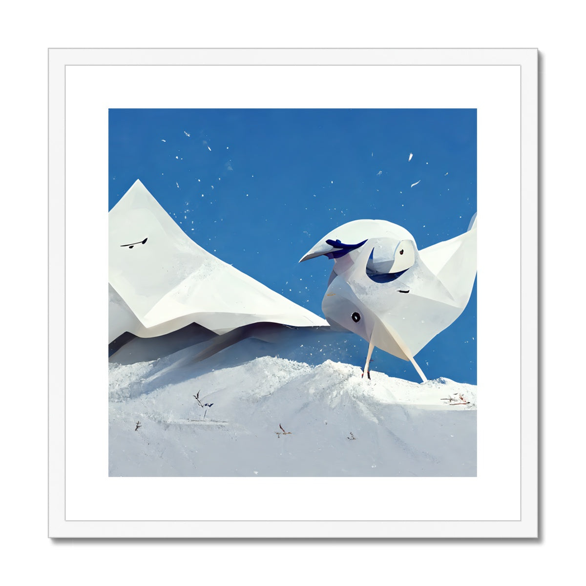 Paper Birdy Framed & Mounted Print