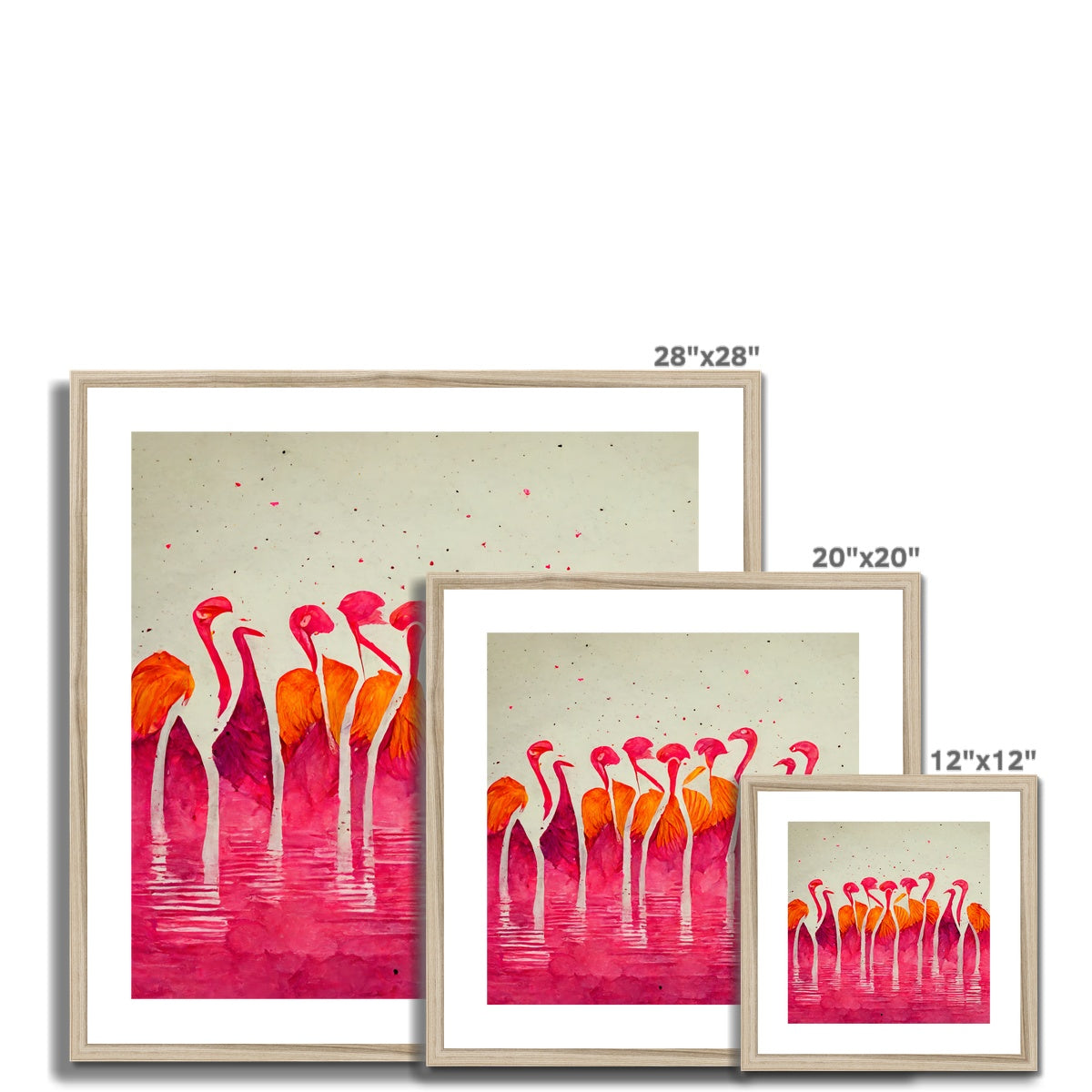 Flamingo Horizon Framed & Mounted Print