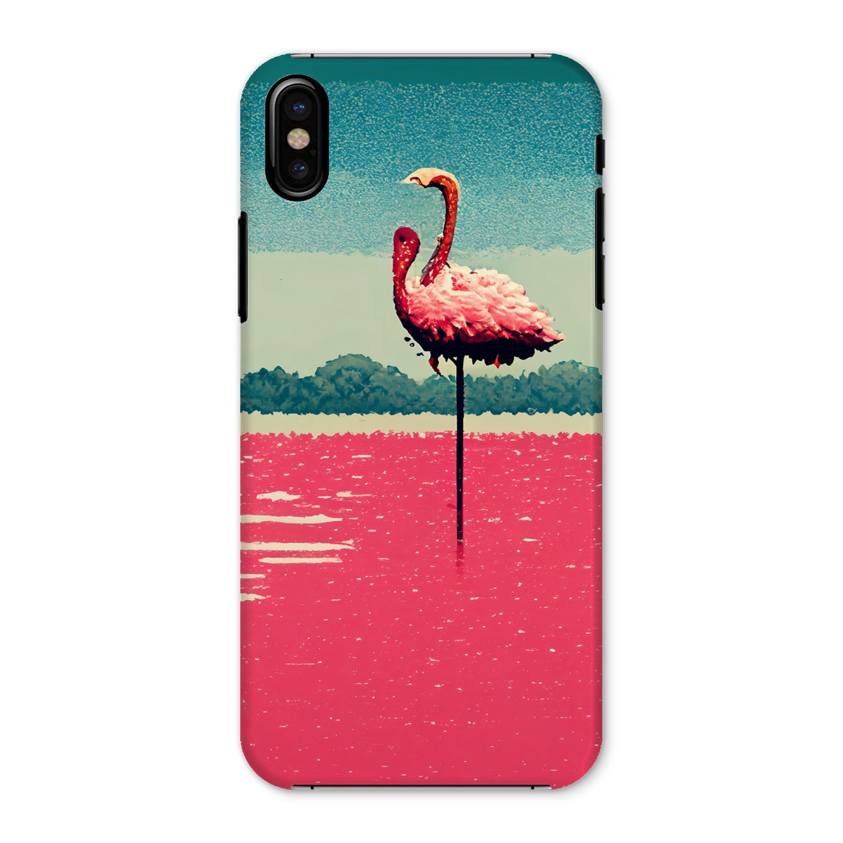 Flamingo 8 Bit Snap Phone Case