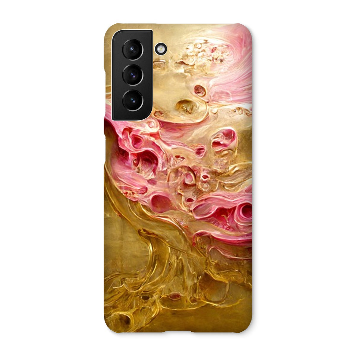 Swirls of Gold and Pinkk Snap Phone Case