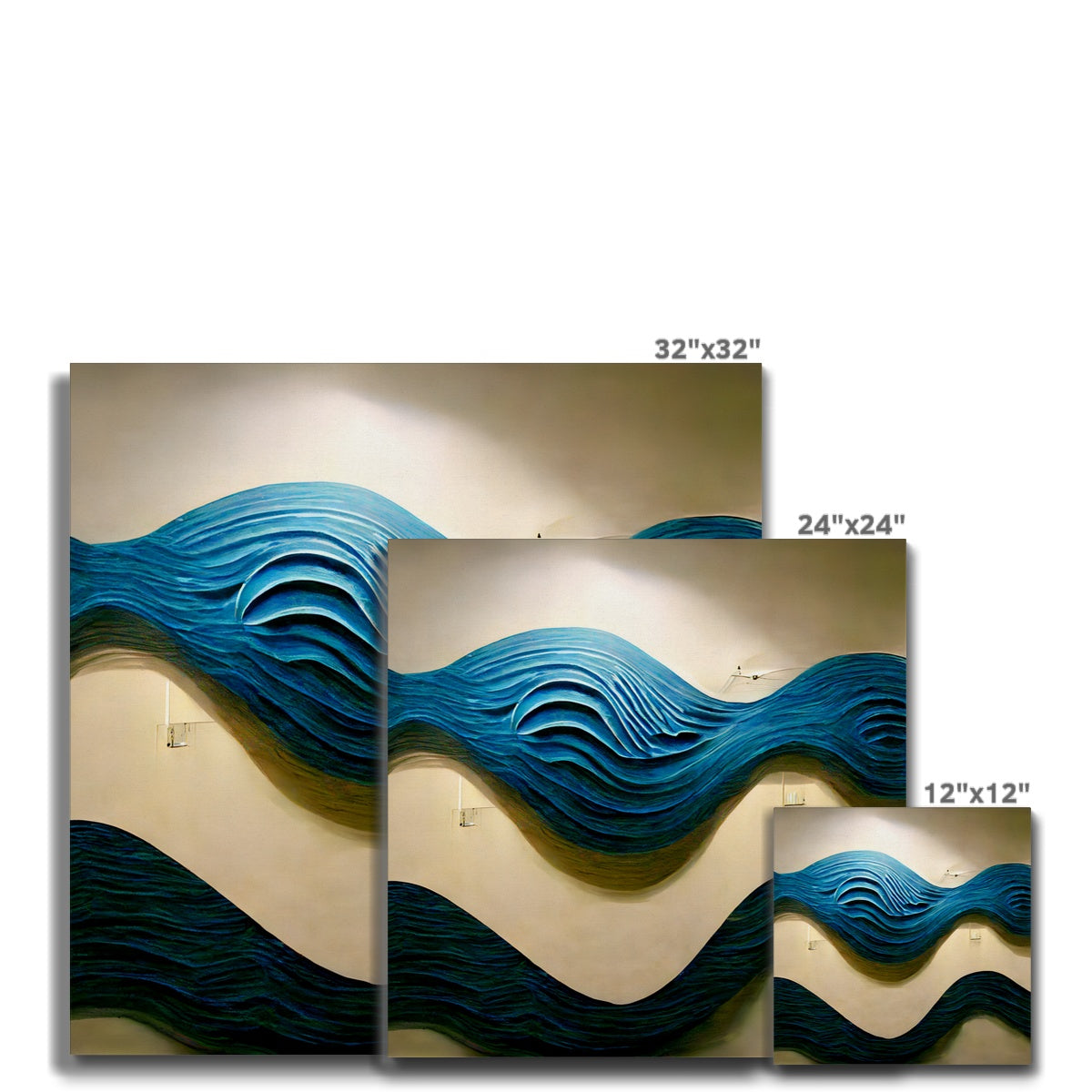 Blue Waves Canvas